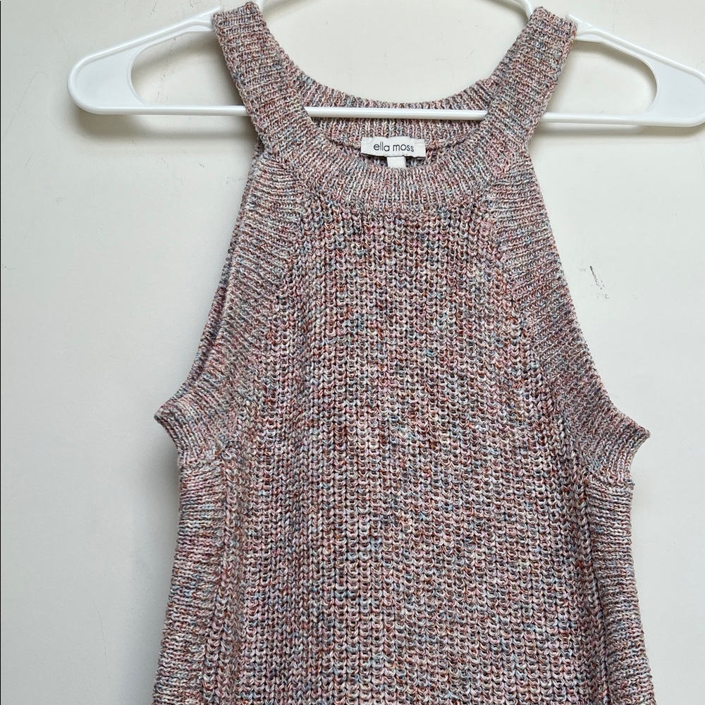Ella Moss Multi Color Knit Halter Top